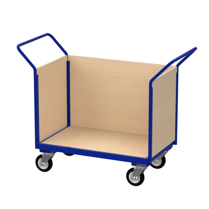 Flatbed Trolley with Enclosed Panels